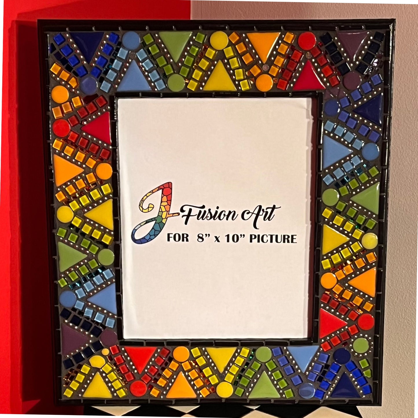 Mosaic Photo Frame/8" x 10"/Rainbow/READY TO SHIP - PHOTO FRAMES