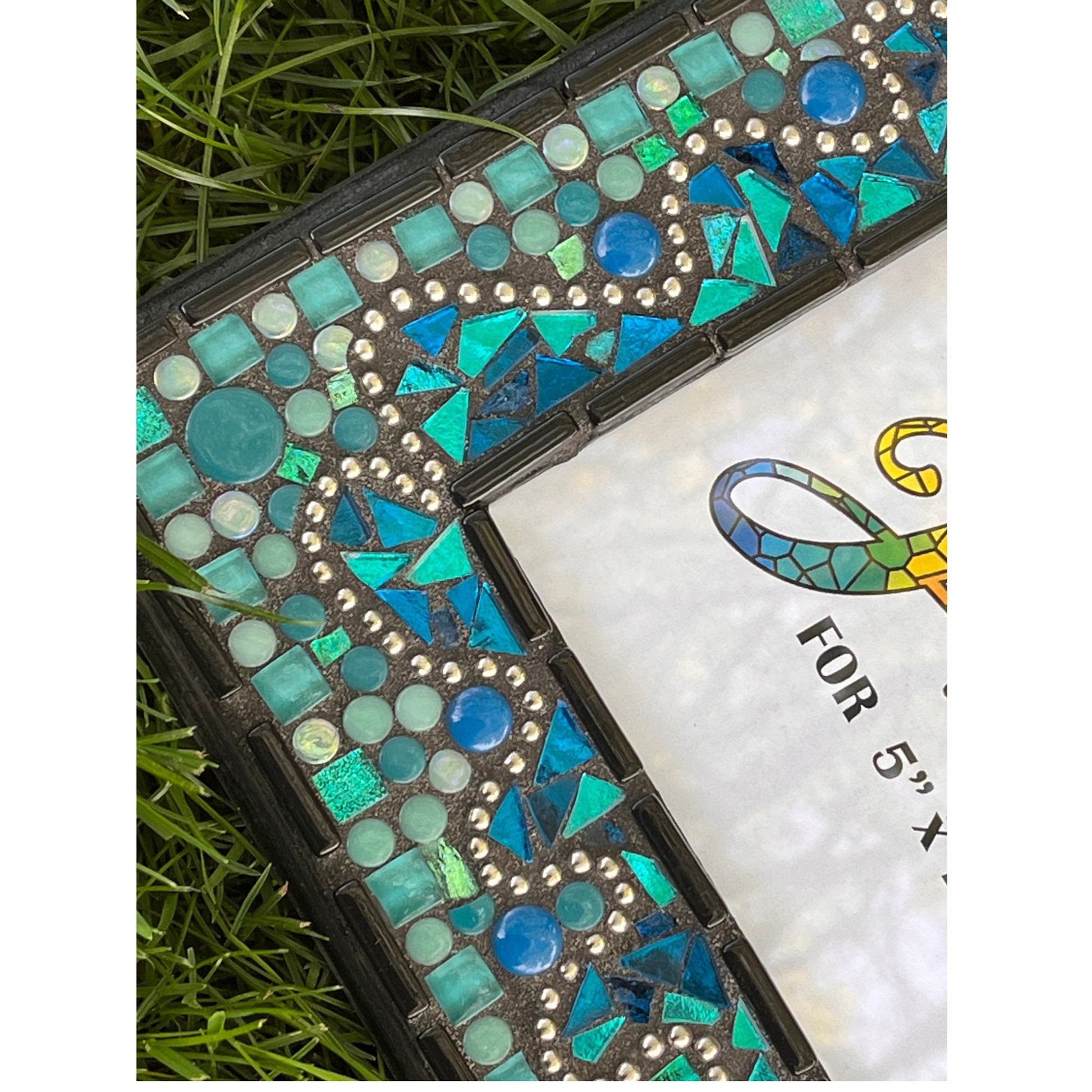 MOSAIC PHOTO FRAME 5" x 7" - Teal Seas - PHOTO FRAMES