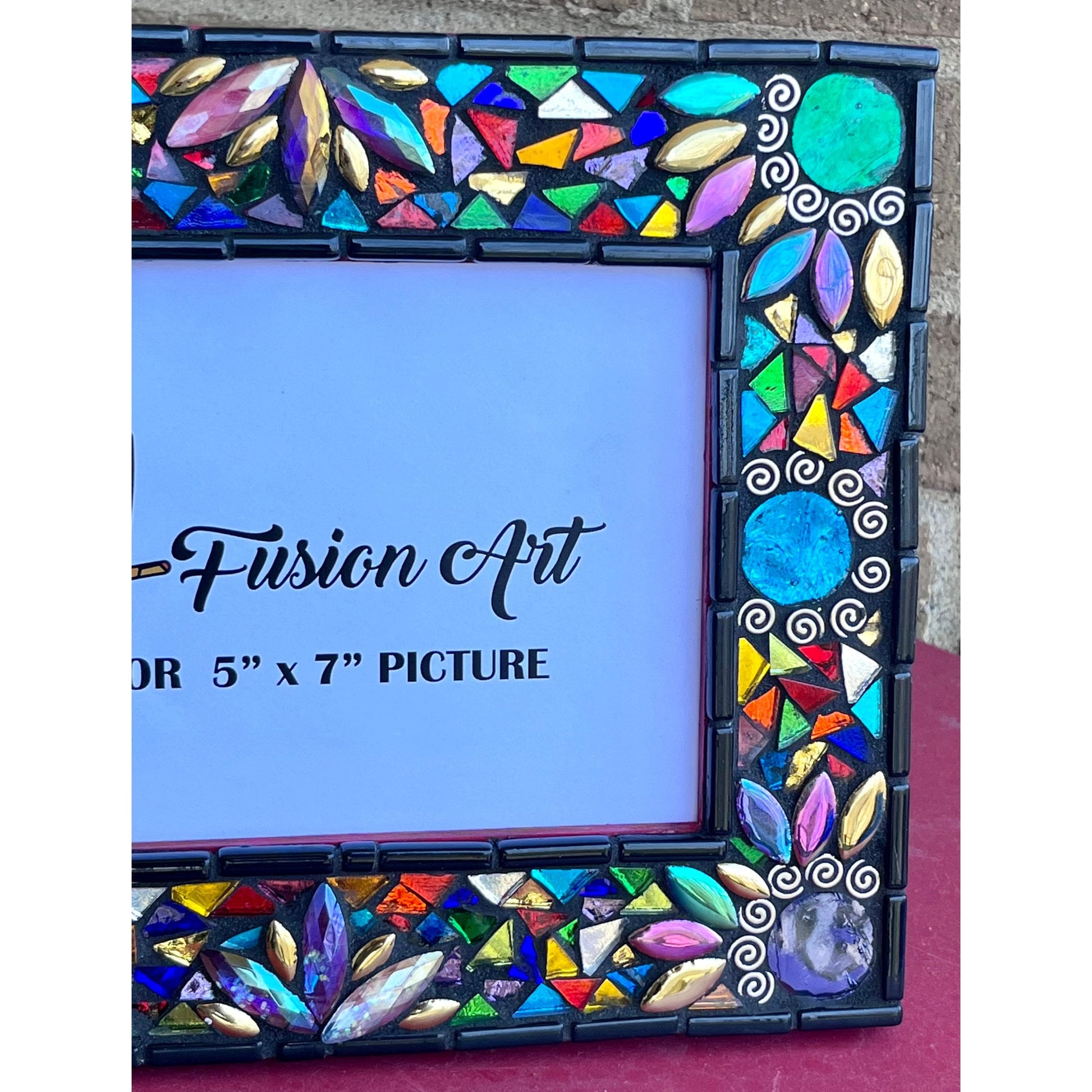 Iridescent Fiesta Photo Frame | 5" x 7" | Unique and Stylish! Ready to Ship! - PHOTO FRAMES