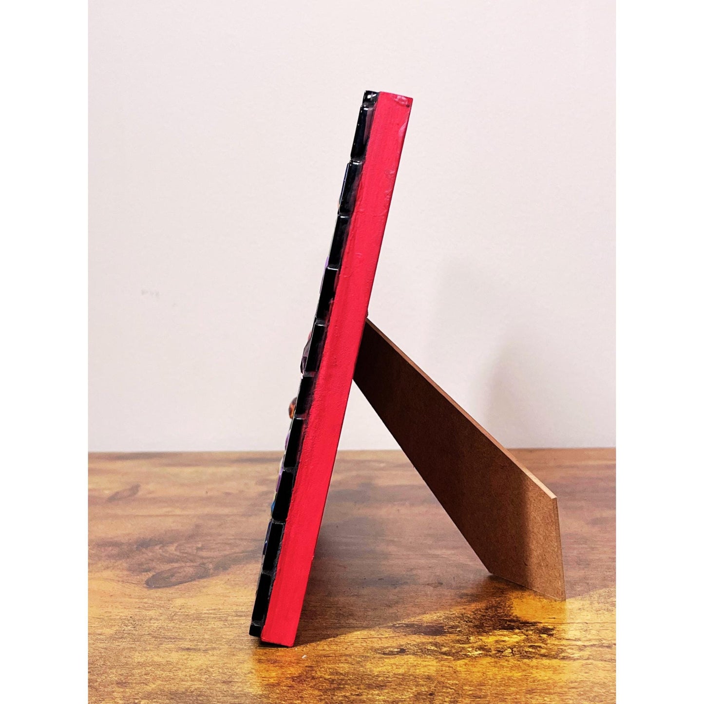 Rainbow Mosaic Photo Frame / 5" x 7" / Rainbow Patchwork. Lots of texture. Unique Holiday Gift. Best Seller! - PHOTO FRAMES