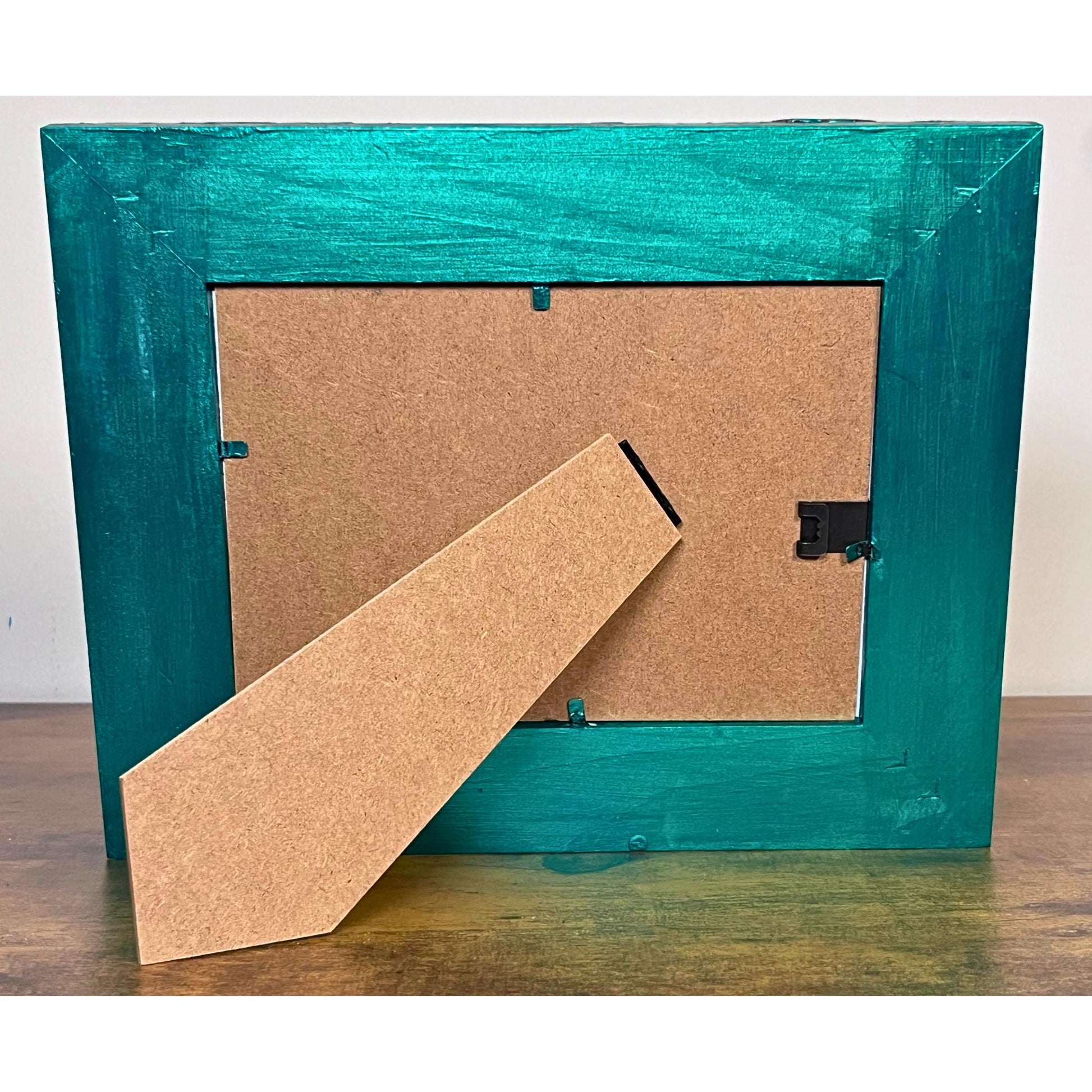 Green Tempered Glass Photo Frame / 5x7 / For Exquisite Displays, One of a Kind - PHOTO FRAMES