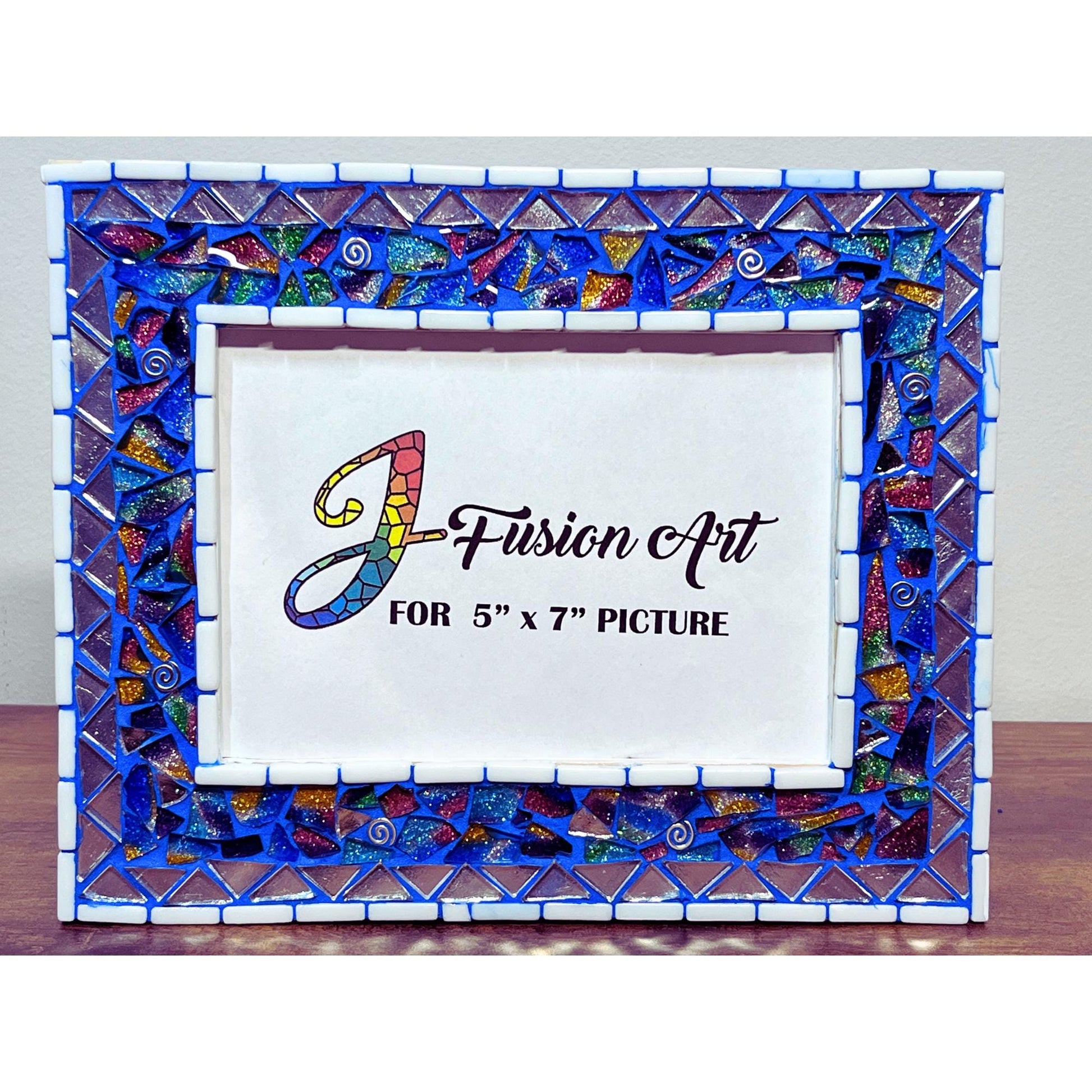 5"X7" 'WEDDING GLASS' Picture Frame |**Cusom Order for Zecca** -