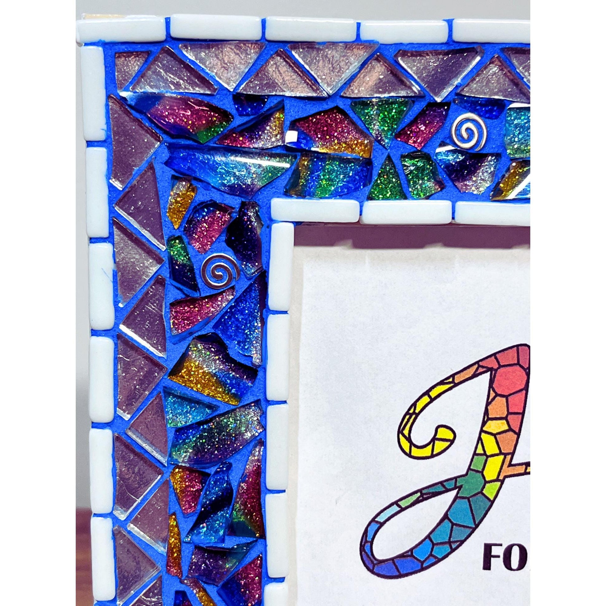 5"X7" 'WEDDING GLASS' Picture Frame |**Cusom Order for Zecca** -