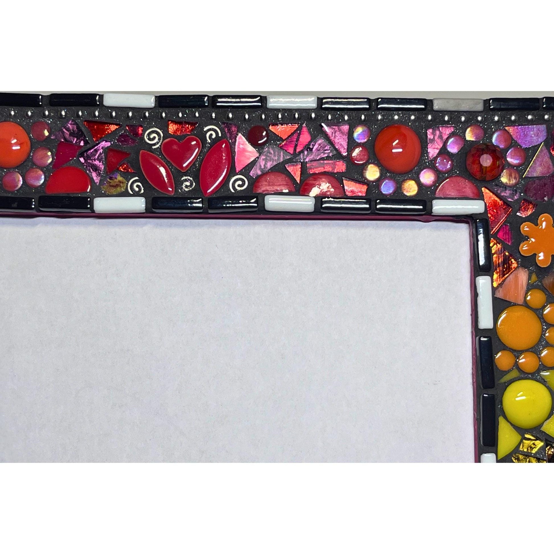 Rainbow Mosaic Photo Frame | 8" x 10" | Rainbow Patchwork. Lots of texture. Bestseller! - PHOTO FRAMES