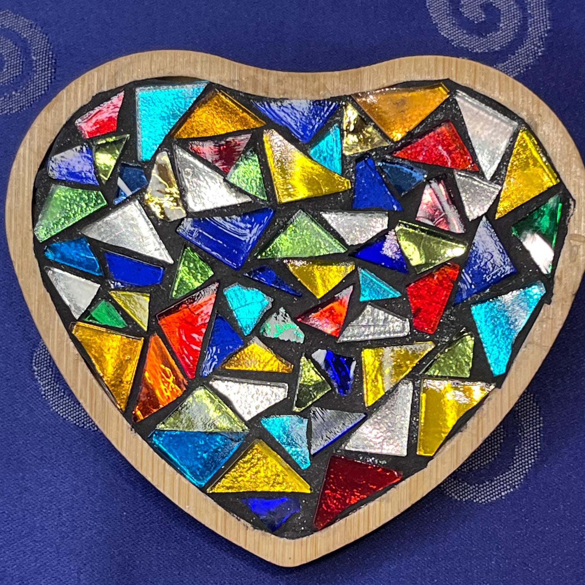 COASTER SET - 4 piece| Rainbow Kaleidoscope| One of a kind -