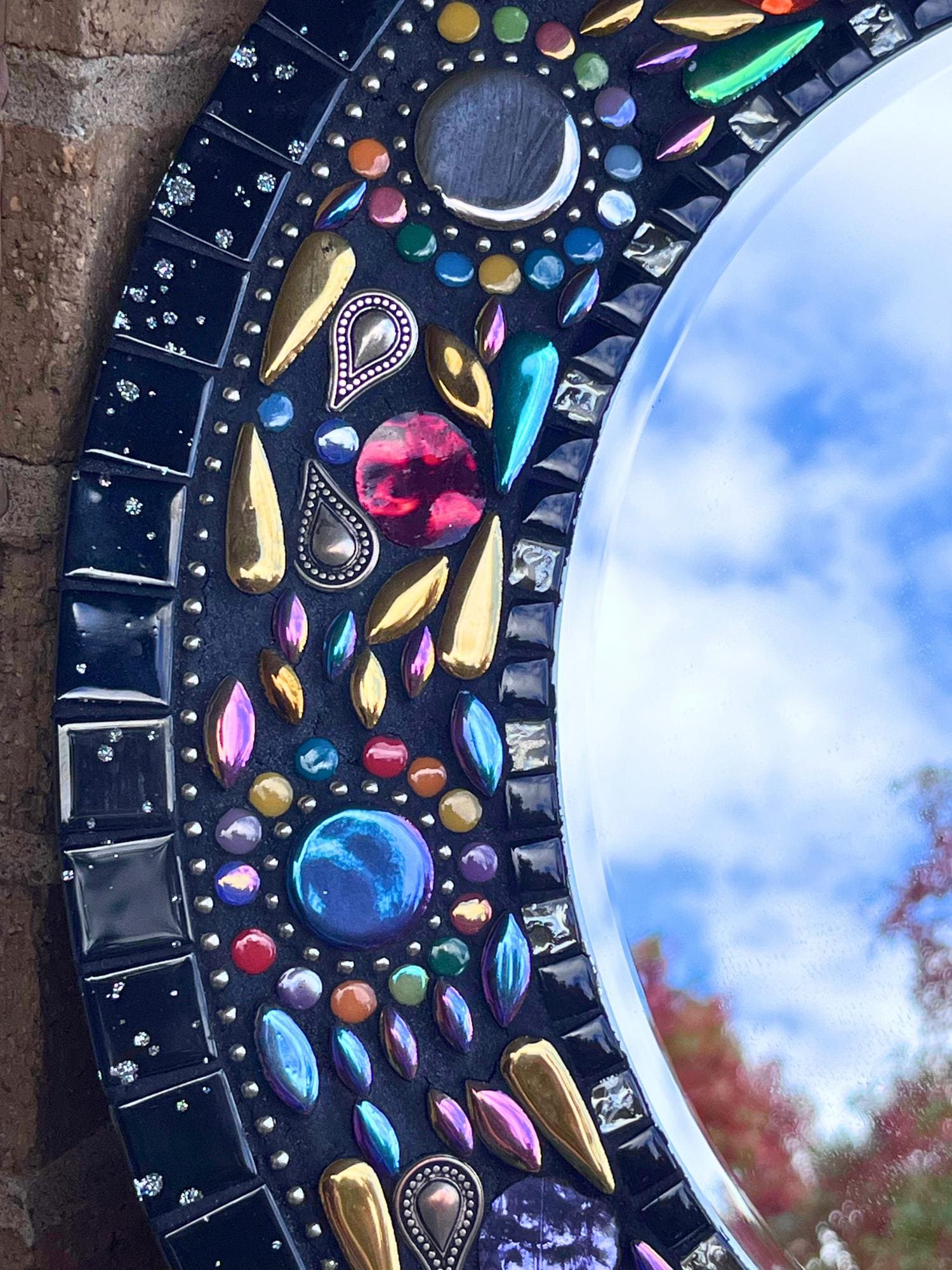 IRIDESCENT DRAGONFLY MIRROR |18 inches| One of a Kind - MIRRORS