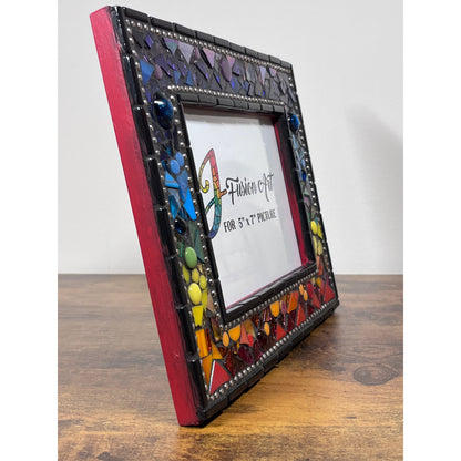 MOSAIC PHOTO FRAME| 5" x 7" | Rainbow Revisited | Bestseller | Unique - PHOTO FRAMES