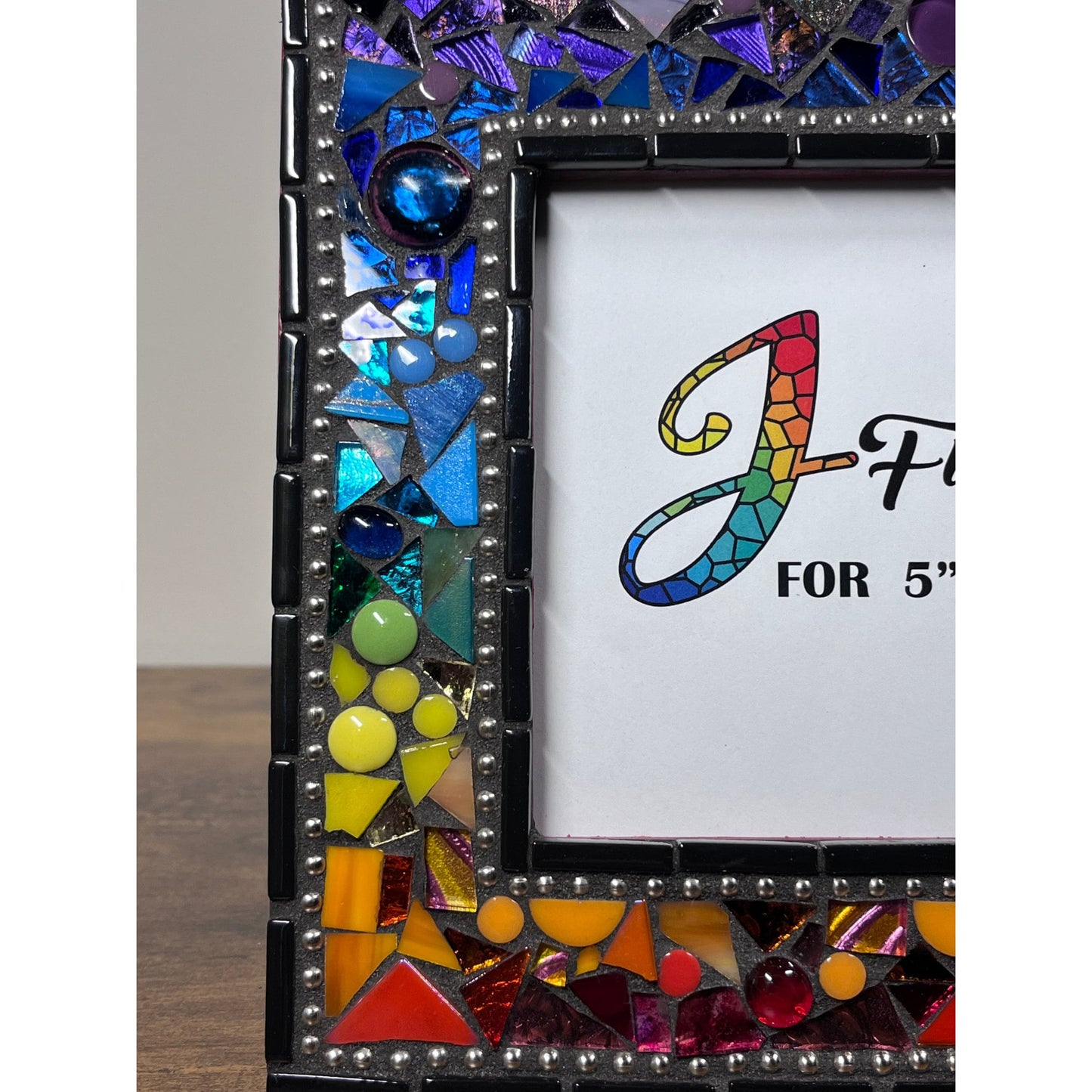 MOSAIC PHOTO FRAME| 5" x 7" | Rainbow Revisited | Bestseller | Unique - PHOTO FRAMES