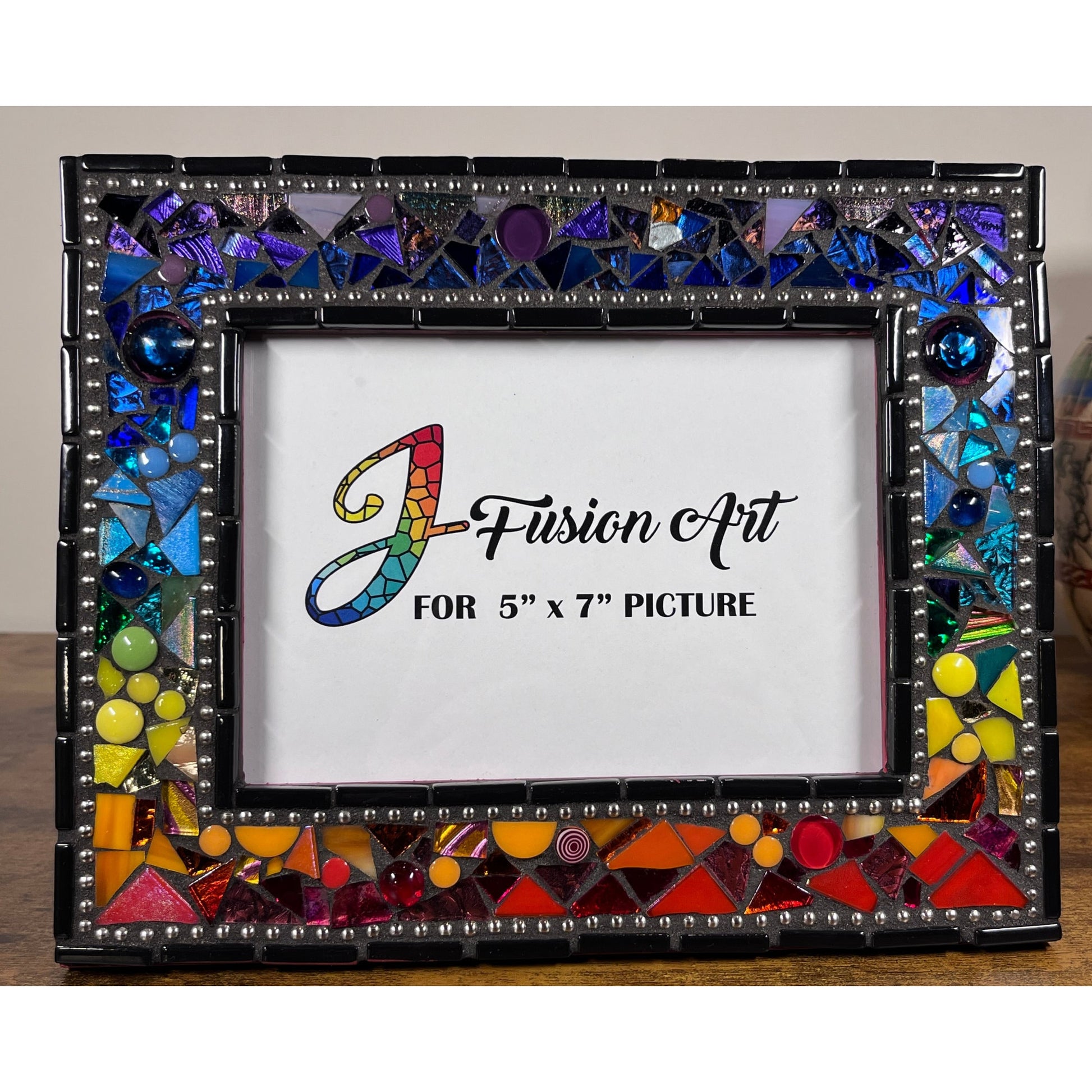 MOSAIC PHOTO FRAME| 5" x 7" | Rainbow Revisited | Bestseller | Unique - PHOTO FRAMES