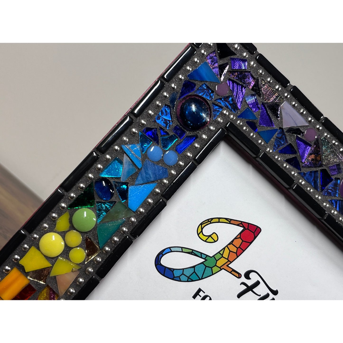 MOSAIC PHOTO FRAME| 5" x 7" | Rainbow Revisited | Bestseller | Unique - PHOTO FRAMES