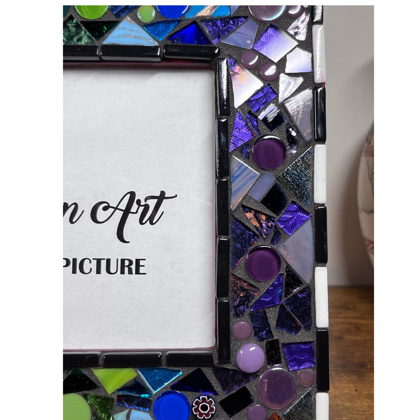 MOSAIC PHOTO FRAME| 5" x 7" | Rainbow Whimsy | Bestseller | Unique - PHOTO FRAMES