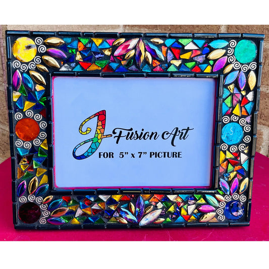 Iridescent Fiesta Photo Frame | 5" x 7" | Unique and Stylish! Ready to Ship! - PHOTO FRAMES