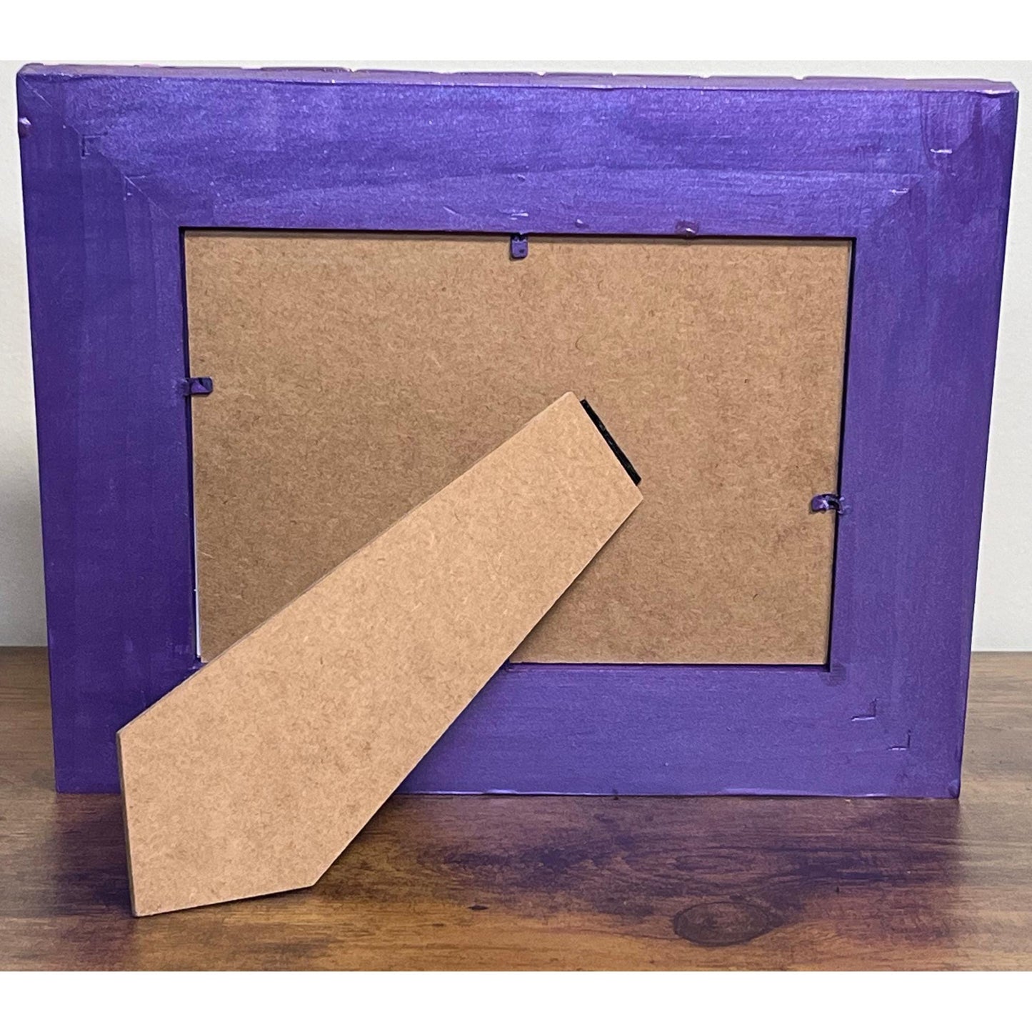 Purple Photo Frame / 5" x 7" / Purple Tempered Glass and Mosaic - PHOTO FRAMES