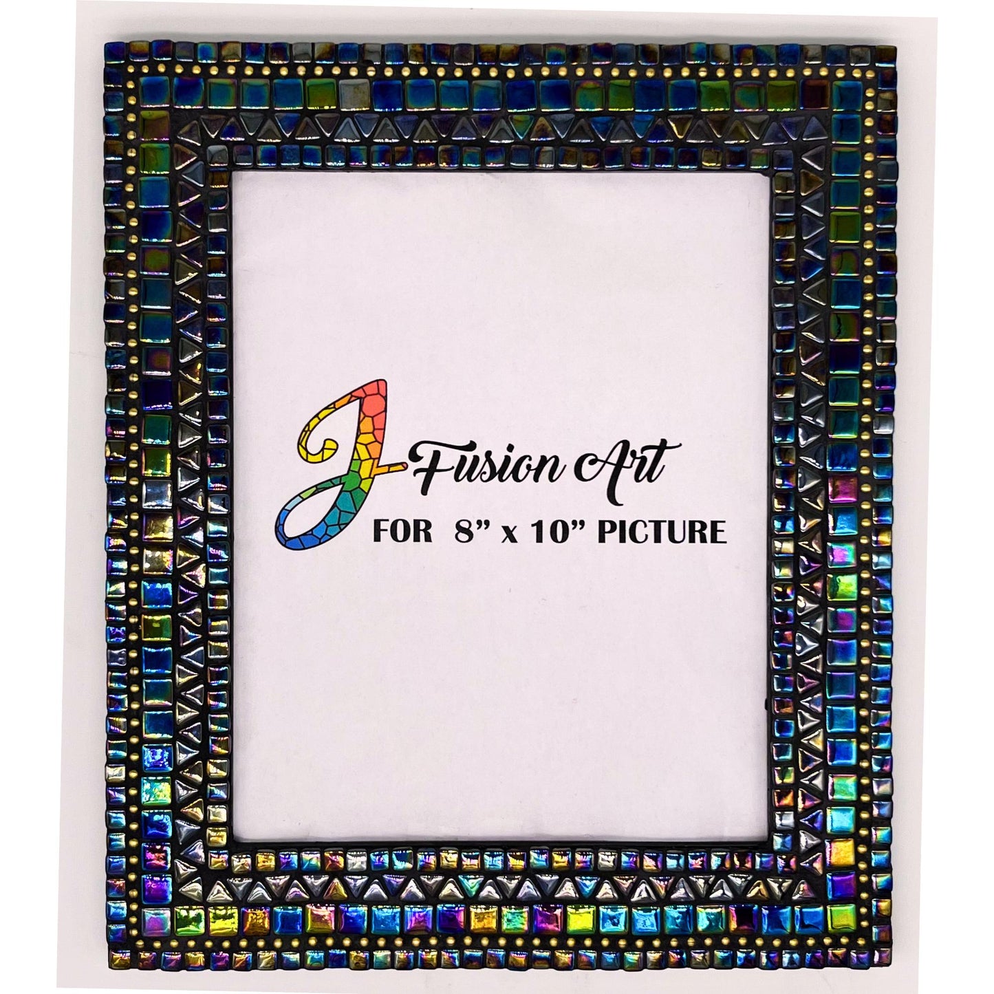 Sparkling Iridescent Mosaic Frame for Dad 8x10 - Stand Out with Style this Christmas! - PHOTO FRAMES