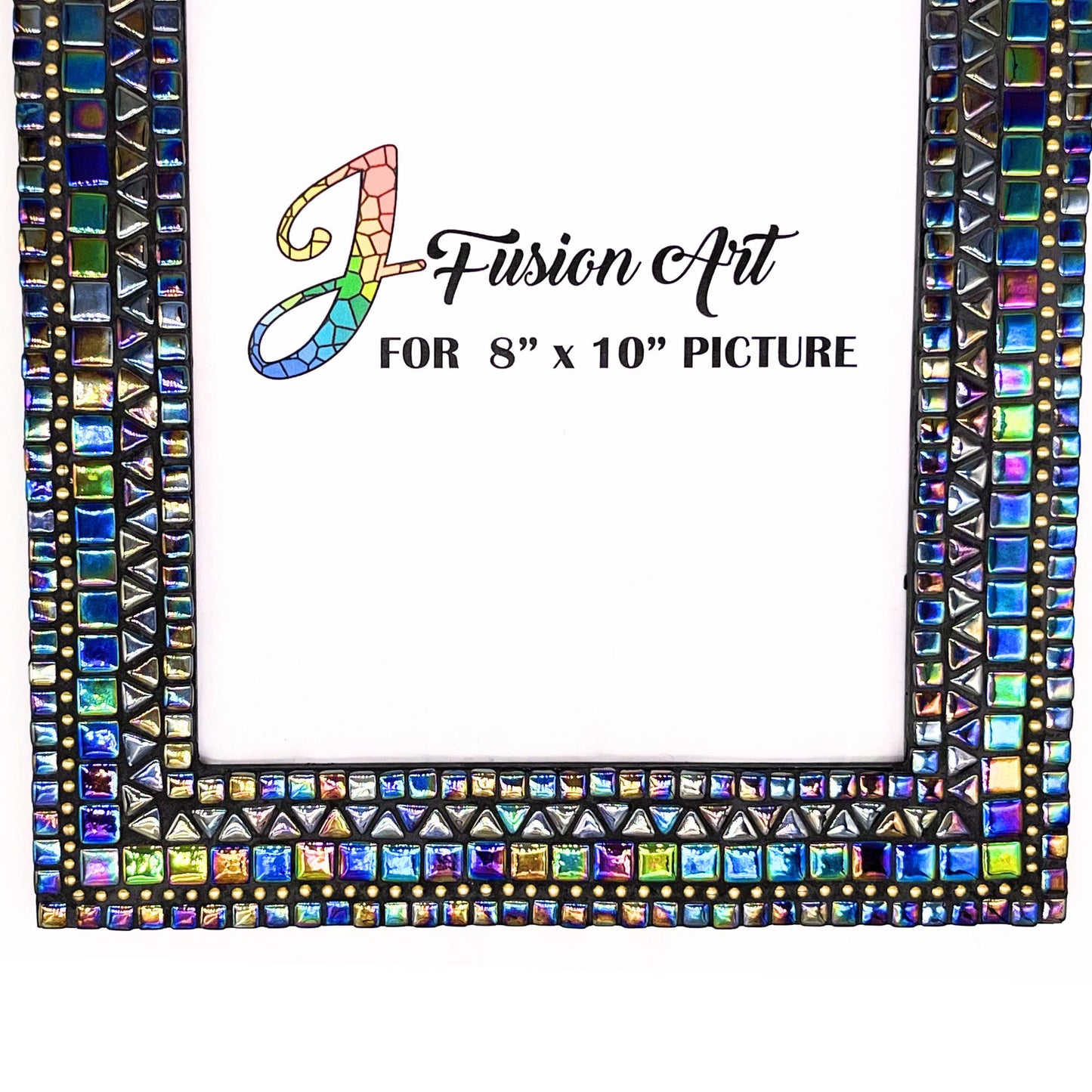 Sparkling Iridescent Mosaic Frame for Dad 8x10 - Stand Out with Style this Christmas! - PHOTO FRAMES