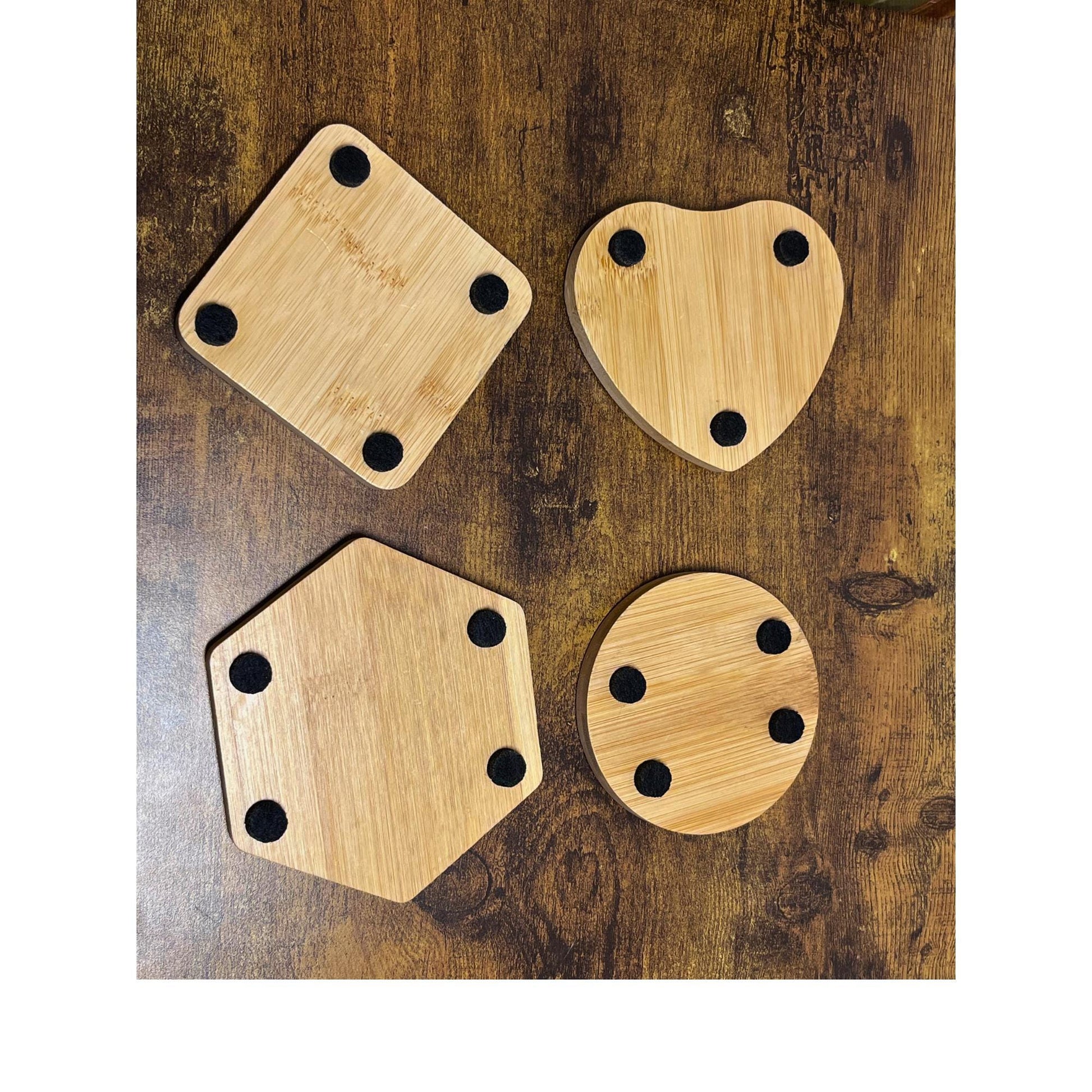 COASTER SET - 4 piece| Rainbow Kaleidoscope| One of a kind - 