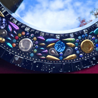 IRIDESCENT DRAGONFLY MIRROR |18 inches| One of a Kind - MIRRORS