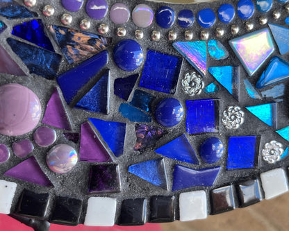 Rainbow Mosaic Mirror|14 inches| add some Whimsy to your wall - MIRRORS